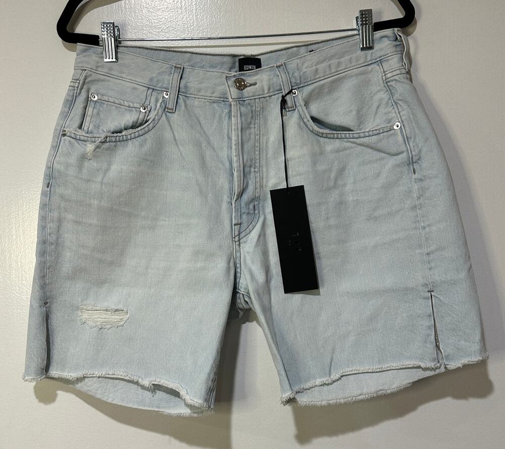 Edwin Cai Short 7" Inseam Daydream Plus Size 32 NWT Side Slits Anthropologie